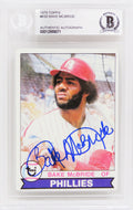 Bake McBride Signed Philadelphia Phillies 1979 Topps Baseball Card #630 - (Beckett Encapsulated) - MCBCAR101 - Bake McBride Signed Philadelphia Phillies 1979 Topps Baseball Card #630 - (Beckett Encapsulated) product image