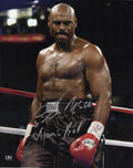 Oliver McCall Signed Boxing In Ring 8x10 Photo w/Atomic Bull - MCC08P502 - Oliver McCall Signed Boxing In Ring 8x10 Photo w/Atomic Bull product image