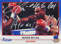 Oliver McCall Signed 1991 Kayo Boxing Trading Card #182 w/Atomic Bull - MCCCAR501 - Oliver McCall Signed 1991 Kayo Boxing Trading Card #182 w/Atomic Bull product image