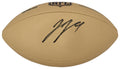 J.J. (JJ) McCarthy Signed Wilson Duke Gold Metallic NFL Full Size Replica Football - (Beckett) - MCCFTB321 - J.J. (JJ) McCarthy Signed Wilson Duke Gold Metallic NFL Full Size Replica Football - (Beckett) product image