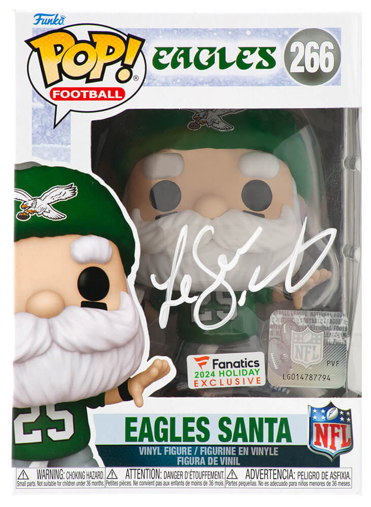 LeSean McCoy Signed Philadelphia Eagles SANTA Funko Pop Doll #266 - MCCFUN300 - LeSean McCoy Signed Philadelphia Eagles SANTA Funko Pop Doll #266 product image