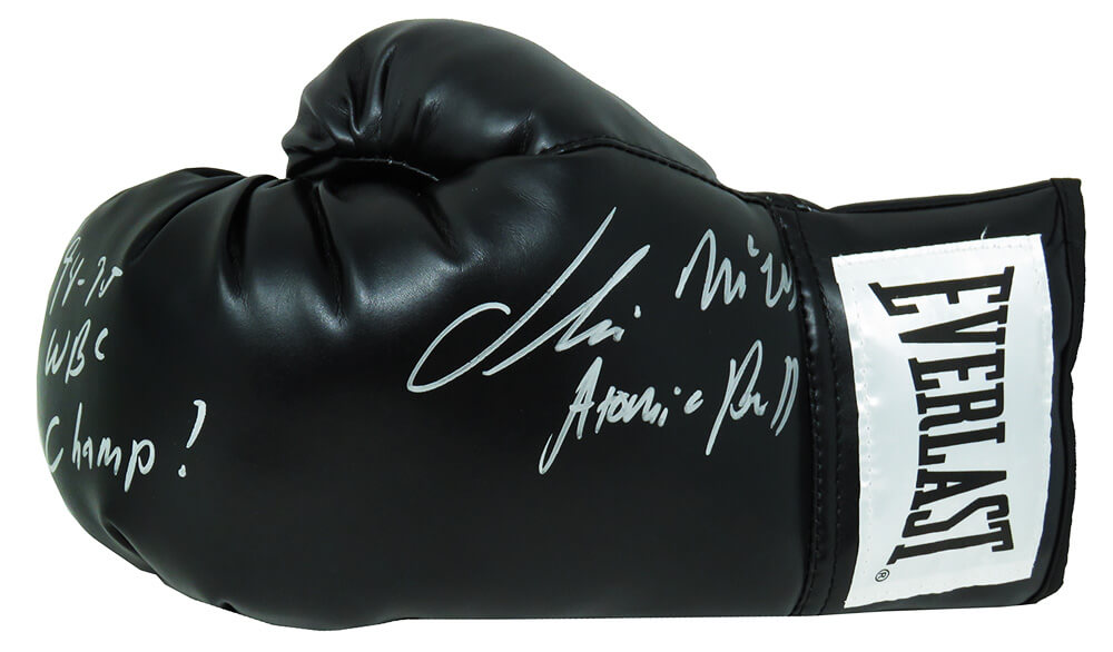 Oliver McCall Signed Everlast Black Boxing Glove w/94-95 WBC Champ - MCCGLV505 - Oliver McCall Signed Everlast Black Boxing Glove w/94-95 WBC Champ product image