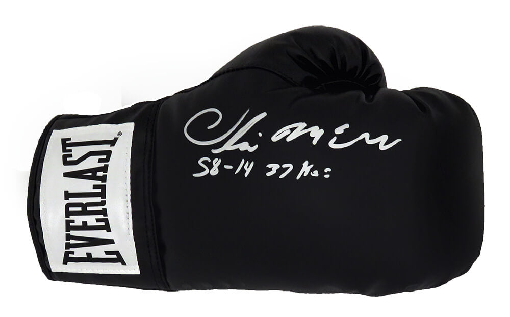 Oliver McCall Signed Everlast Black Boxing Glove w/58-14, 37 KO's - MCCGLV506 - Oliver McCall Signed Everlast Black Boxing Glove w/58-14, 37 KO's product image