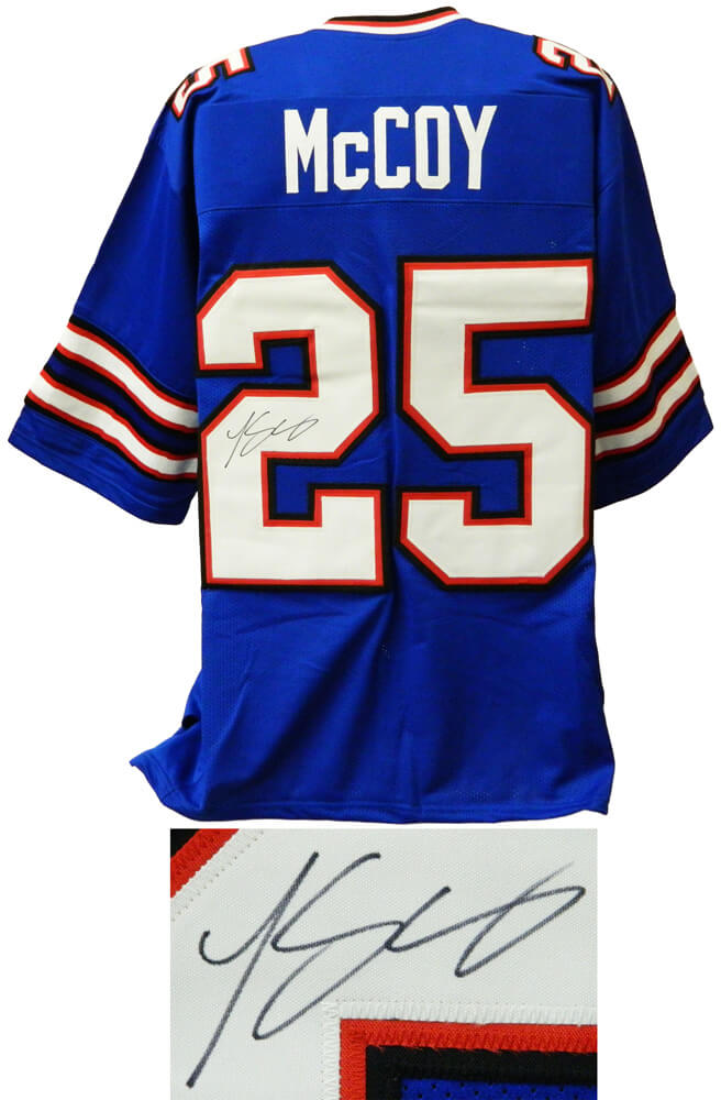 LeSean McCoy Signed Blue Custom Football Jersey - MCCJRY311 - LeSean McCoy Signed Blue Custom Football Jersey product image