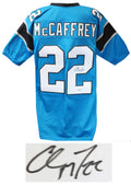 Christian McCaffrey Signed Blue Custom Football Jersey (Beckett) - MCCJRY322 - Christian McCaffrey Signed Blue Custom Football Jersey (Beckett) product image