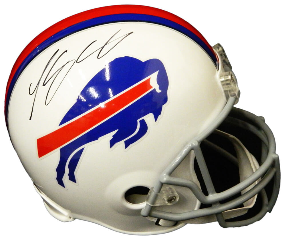 LeSean McCoy Signed Buffalo Bills White Riddell Full-Size Replica Helmet - MCCREP311 - LeSean McCoy Signed Buffalo Bills White Riddell Full-Size Replica Helmet product image