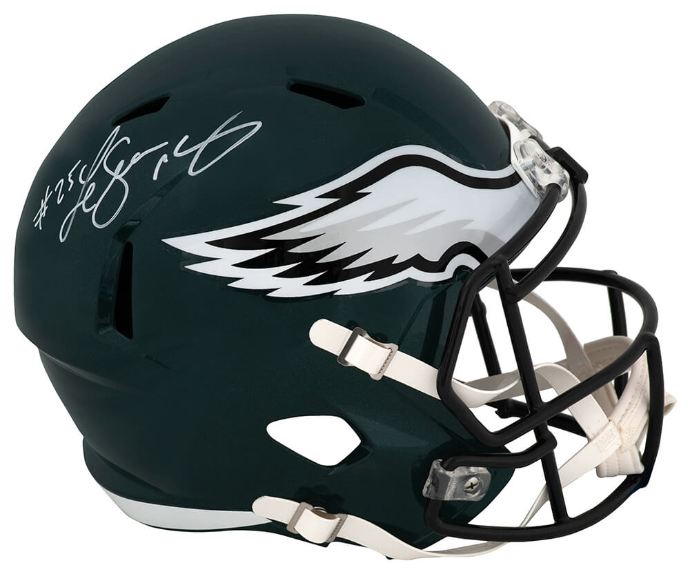 LeSean McCoy Signed Philadelphia Eagles Riddell Full Size Speed Replica Helmet - MCCREP312 - LeSean McCoy Signed Philadelphia Eagles Riddell Full Size Speed Replica Helmet product image