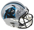 Christian McCaffrey Signed Carolina Panthers Riddell Full Size Speed Replica Helmet - MCCREP321 - Christian McCaffrey Signed Carolina Panthers Riddell Full Size Speed Replica Helmet product image
