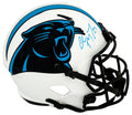 Christian McCaffrey Signed Carolina Panthers Lunar Eclipse Riddell Full Size Speed Replica Helmet - (Beckett) - MCCREP323 - Christian McCaffrey Signed Carolina Panthers Lunar Eclipse Riddell Full Size Speed Replica Helmet - (Beckett) product image