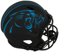 Christian McCaffrey Signed Carolina Panthers ECLIPSE Black Matte Riddell Full Size Speed Replica Helmet (Beckett) - MCCREP324 - Christian McCaffrey Signed Carolina Panthers ECLIPSE Black Matte Riddell Full Size Speed Replica Helmet (Beckett) product image
