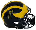 J.J. McCarthy Signed Michigan Wolverines Riddell Full Size Speed Replica Helmet - (Beckett) - MCCREP330 - J.J. McCarthy Signed Michigan Wolverines Riddell Full Size Speed Replica Helmet - (Beckett) product image