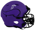 J.J. McCarthy Signed Minnesota Vikings RAVE Riddell Full Size Speed Replica Helmet - (Beckett) - MCCREP331 - J.J. McCarthy Signed Minnesota Vikings RAVE Riddell Full Size Speed Replica Helmet - (Beckett) product image