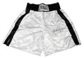 Oliver McCall Signed Everlast White Boxing Trunks w/Atomic Bull - MCCTRU500 - Oliver McCall Signed Everlast White Boxing Trunks w/Atomic Bull product image