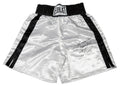 Oliver McCall Signed Everlast White Boxing Trunks w/Atomic Bull, 94-95 WBC HW Champ - MCCTRU501 - Oliver McCall Signed Everlast White Boxing Trunks w/Atomic Bull, 94-95 WBC HW Champ product image