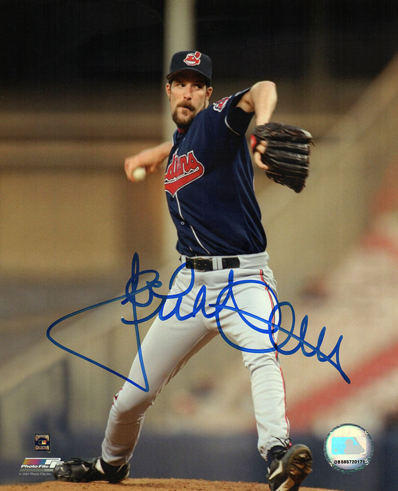 Jack McDowell Signed Cleveland Indians Pitching 8x10 Photo - (In Blue) - MCD08P108 - Jack McDowell Signed Cleveland Indians Pitching 8x10 Photo - (In Blue) product image