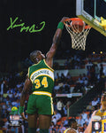 Xavier McDaniel Signed Seattle Supersonics Dunking Action 8x10 Photo - MCD08P210 - Xavier McDaniel Signed Seattle Supersonics Dunking Action 8x10 Photo product image