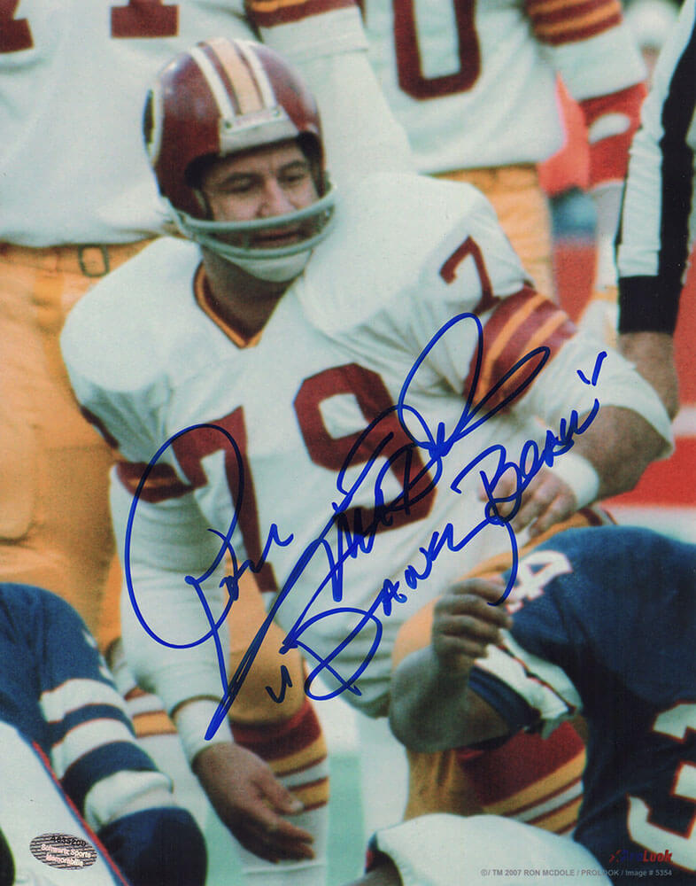 Ron McDole Signed Washington Football Team Action 8x10 Photo w/Dancing Bear - MCD08P314TW - Ron McDole Signed Washington Football Team Action 8x10 Photo w/Dancing Bear product image