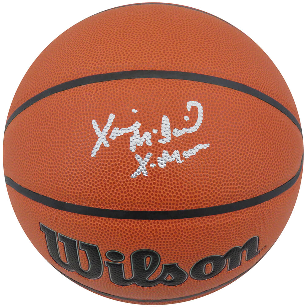 Xavier McDaniel Signed Wilson I/O NBA Basketball w/X-Man - MCDBSK210 - Xavier McDaniel Signed Wilson I/O NBA Basketball w/X-Man product image