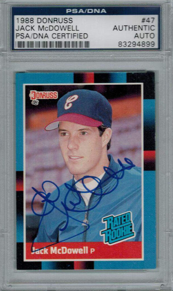 Jack McDowell Signed White Sox 1988 Donruss Rated Rookie Card #47 PSA/DNA - MCDCAR102 - Jack McDowell Signed White Sox 1988 Donruss Rated Rookie Card #47 PSA/DNA product image