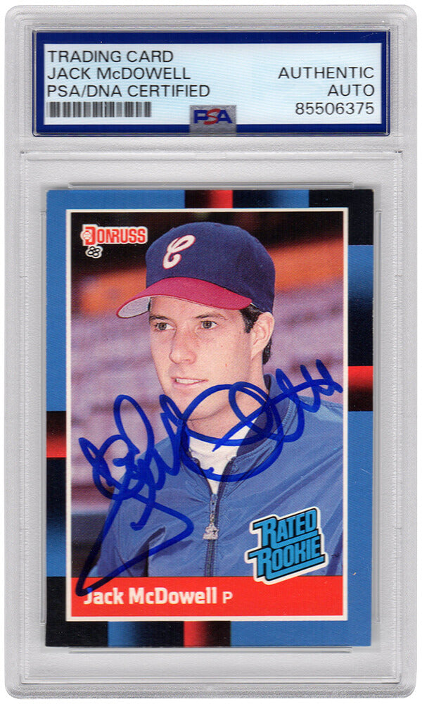Jack McDowell Signed White Sox 1988 Donruss Rated Rookie Baseball Trading Card #47 - (PSA Encapsulated) - MCDCAR105 - Jack McDowell Signed White Sox 1988 Donruss Rated Rookie Baseball Trading Card #47 - (PSA Encapsulated) product image