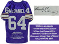Randall McDaniel Signed Purple Custom Throwback Jersey w/Embroidered Stats - MCDJRY300 - Randall McDaniel Signed Purple Custom Throwback Jersey w/Embroidered Stats product image