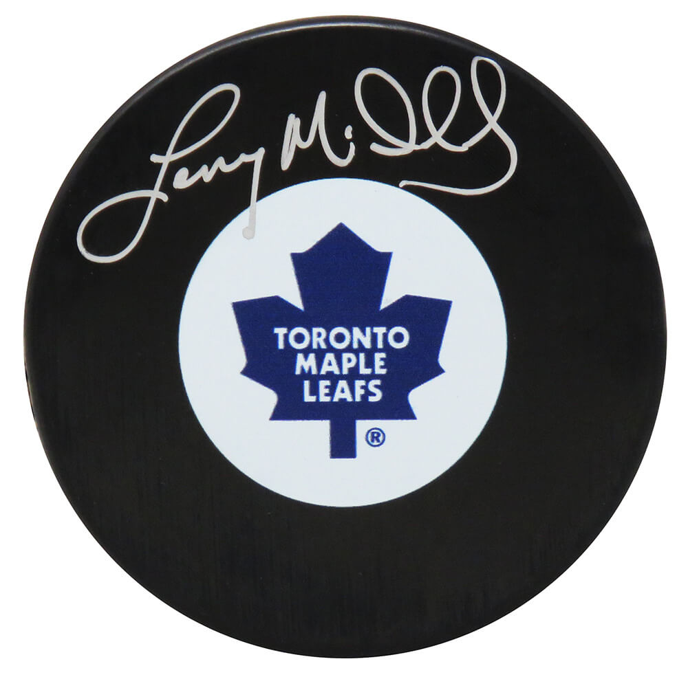 Lanny McDonald Signed Toronto Maple Leafs Logo Hockey Puck - MCDPUC410 - Lanny McDonald Signed Toronto Maple Leafs Logo Hockey Puck product image