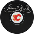 Lanny McDonald Signed Calgary Flames Logo Hockey Puck - MCDPUC412 - Lanny McDonald Signed Calgary Flames Logo Hockey Puck product image