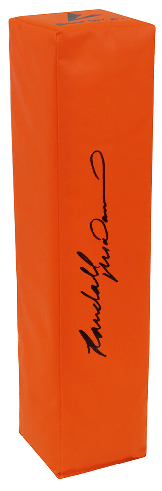 Randall McDaniel Signed BSN Orange Football Endzone Pylon - MCDPYL300 - Randall McDaniel Signed BSN Orange Football Endzone Pylon product image