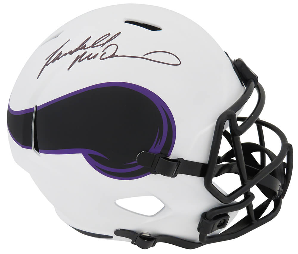 Randall McDaniel Signed Minnesota Vikings Lunar Eclipse Riddell Full Size Speed Replica Helmet - MCDREP301 - Randall McDaniel Signed Minnesota Vikings Lunar Eclipse Riddell Full Size Speed Replica Helmet product image