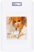 Reba McEntire Signed 'I Can't' 6x6 CD Insert (In Gold) - (PSA Encapsulated) - MCECUT501 - Reba McEntire Signed 'I Can't' 6x6 CD Insert (In Gold) - (PSA Encapsulated) product image