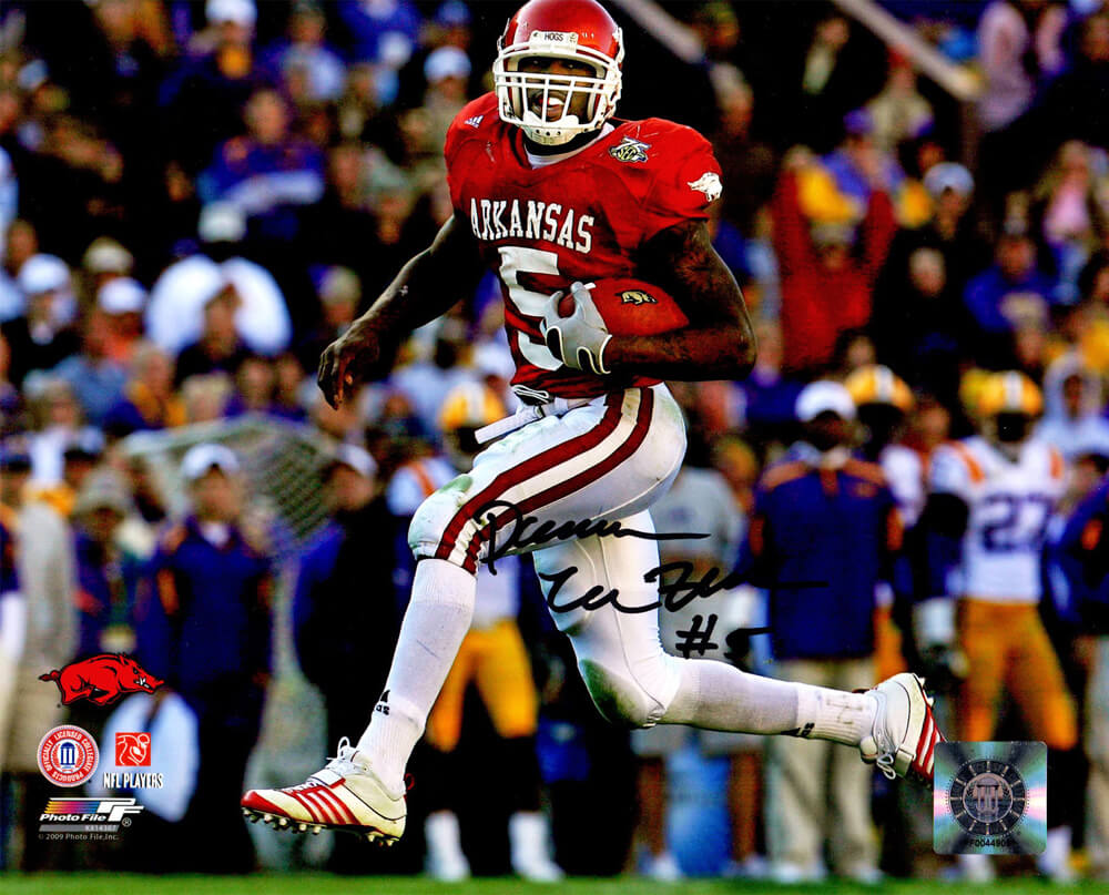 Darren McFadden Signed Arkansas Razorbacks Action 8x10 Photo - MCF08P302 - Darren McFadden Signed Arkansas Razorbacks Action 8x10 Photo product image