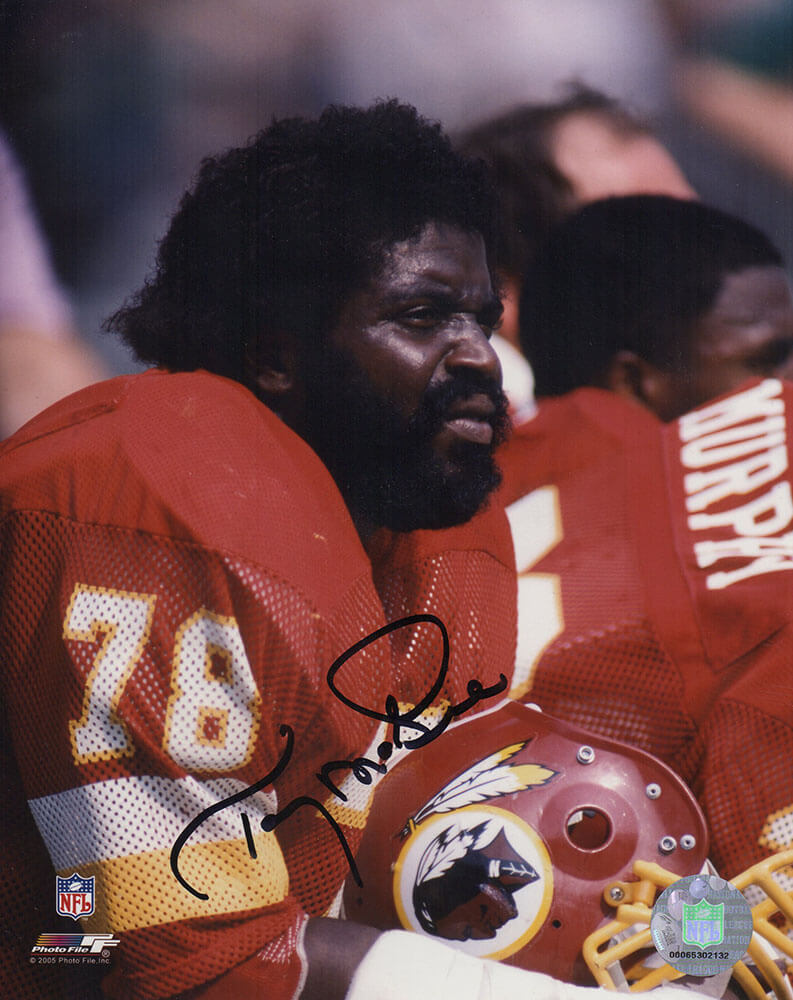 Tony McGee Signed Washington Football Team On Bench 8x10 Photo - MCG08P310TW - Tony McGee Signed Washington Football Team On Bench 8x10 Photo product image