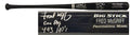 Fred McGriff Signed Rawlings Name-Engraved Black Big Stick Bat w/Crime Dog & 493 HRs - MCGBAT100 - Fred McGriff Signed Rawlings Name-Engraved Black Big Stick Bat w/Crime Dog & 493 HRs product image