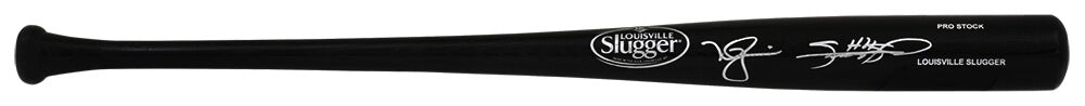 Sammy Sosa & Mark McGwire Dual Signed Louisville Slugger Pro Stock Black Baseball Bat - MCGBAT114 - Sammy Sosa & Mark McGwire Dual Signed Louisville Slugger Pro Stock Black Baseball Bat product image