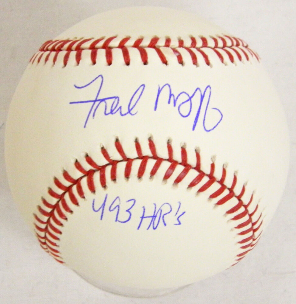 Fred McGriff Signed Rawlings Official MLB Baseball w/493 HRs - MCGBSB100 - Fred McGriff Signed Rawlings Official MLB Baseball w/493 HRs product image