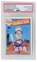 Mark McGwire Signed Team USA 1985 Topps Baseball Rookie Card #401 (PSA Encapsulated) - MCGCAR113 - Mark McGwire Signed Team USA 1985 Topps Baseball Rookie Card #401 (PSA Encapsulated) product image