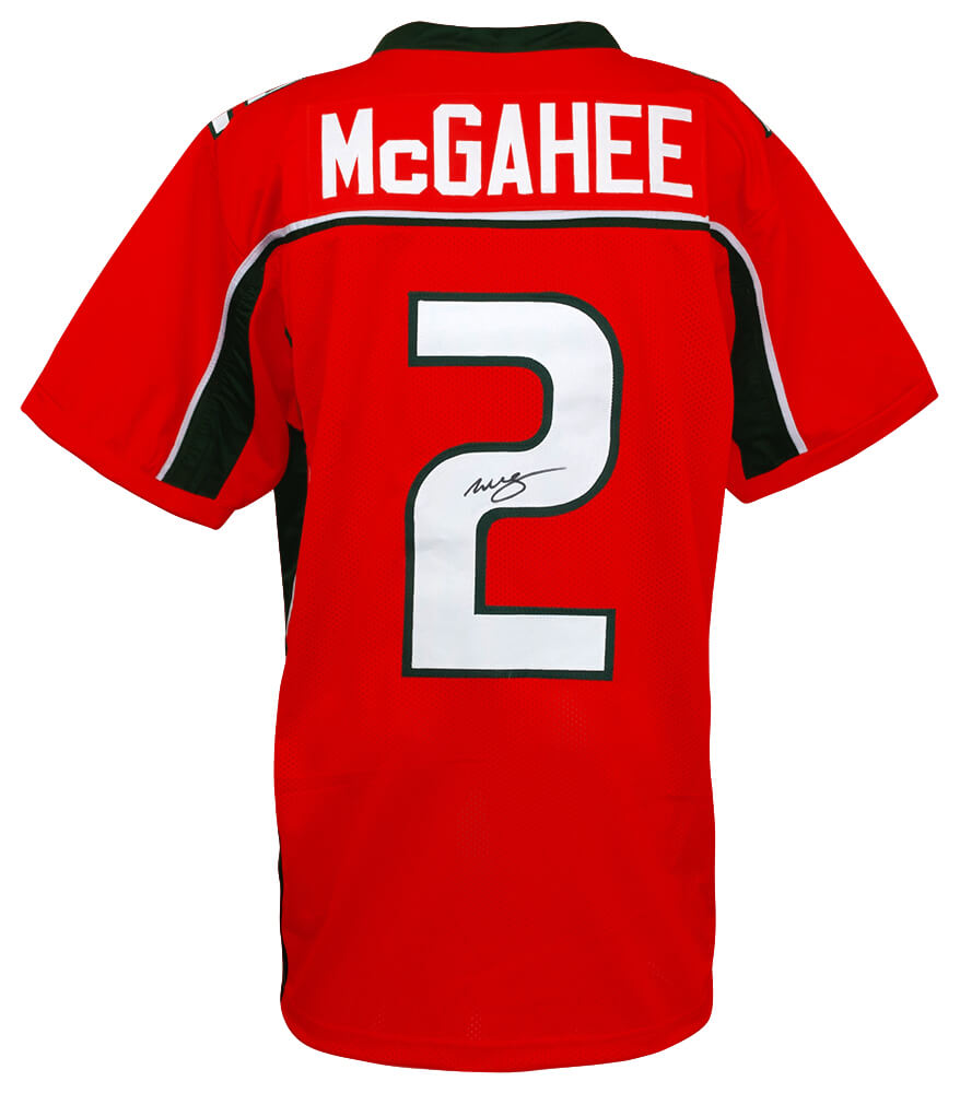Willis McGahee Signed Orange Custom College Football Jersey - MCGJRY300 - Willis McGahee Signed Orange Custom College Football Jersey product image