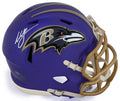 Willis McGahee Signed Baltimore Ravens FLASH Riddell Speed Mini Helmet - MCGMIN301 - Willis McGahee Signed Baltimore Ravens FLASH Riddell Speed Mini Helmet product image