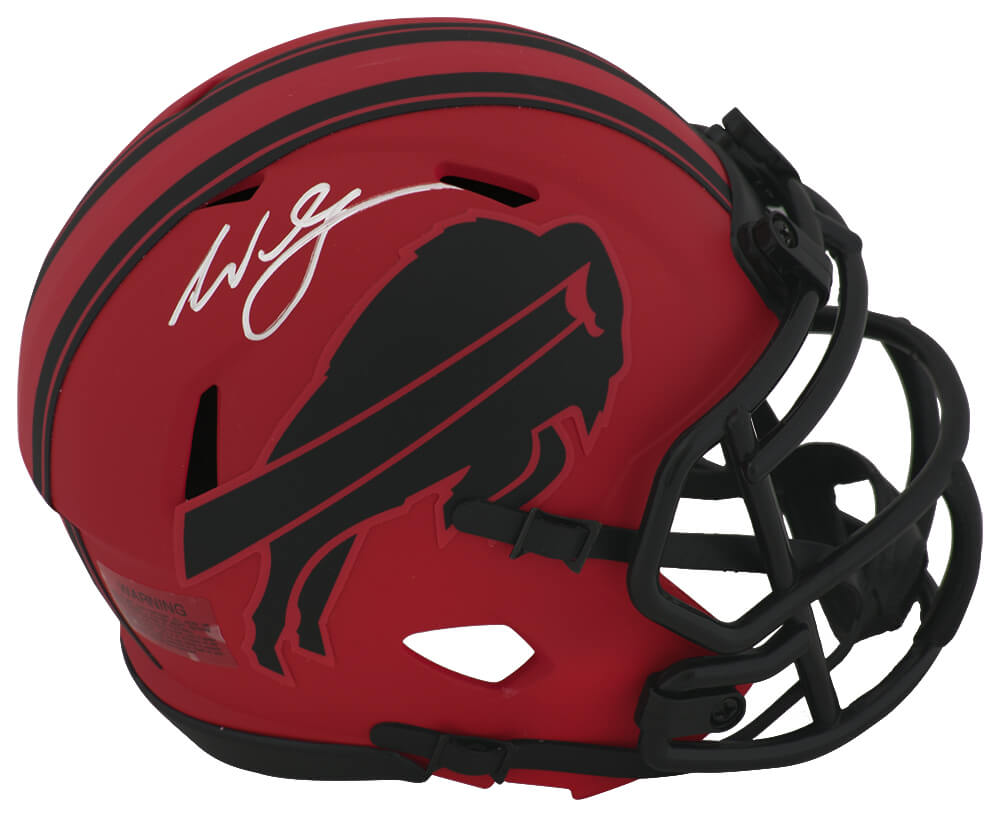 Willis McGahee Signed Buffalo Bills RAVE Riddell Speed Mini Helmet - MCGMIN302 - Willis McGahee Signed Buffalo Bills RAVE Riddell Speed Mini Helmet product image