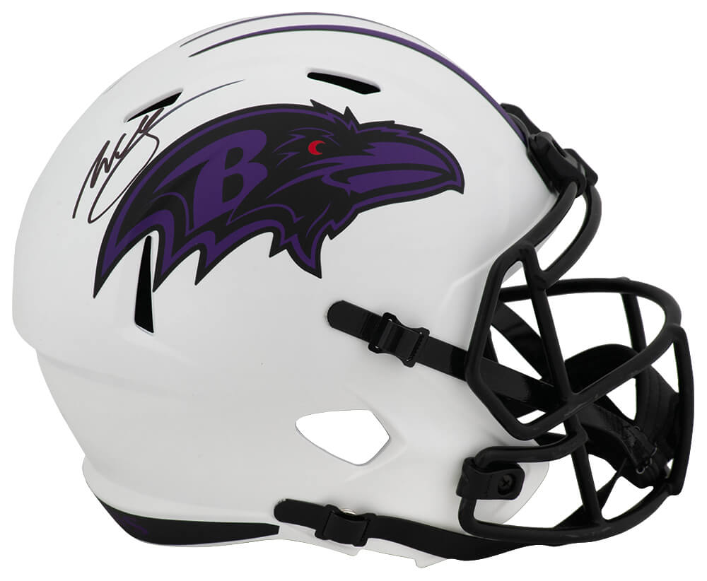 Willis McGahee Signed Baltimore Ravens LUNAR Riddell Full Size Speed Replica Helmet - MCGREP301 - Willis McGahee Signed Baltimore Ravens LUNAR Riddell Full Size Speed Replica Helmet product image