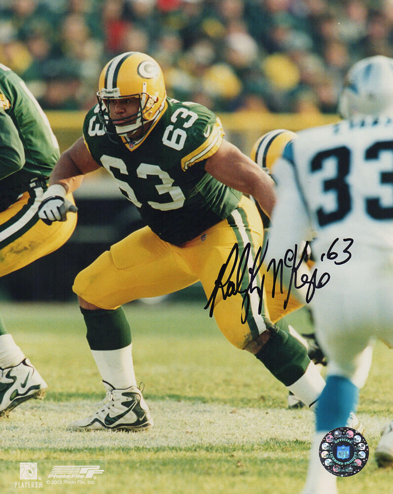 Raleigh McKenzie Signed Green Bay Packers Green Jersey Action 8x10 Photo - MCK08P310TW - Raleigh McKenzie Signed Green Bay Packers Green Jersey Action 8x10 Photo product image