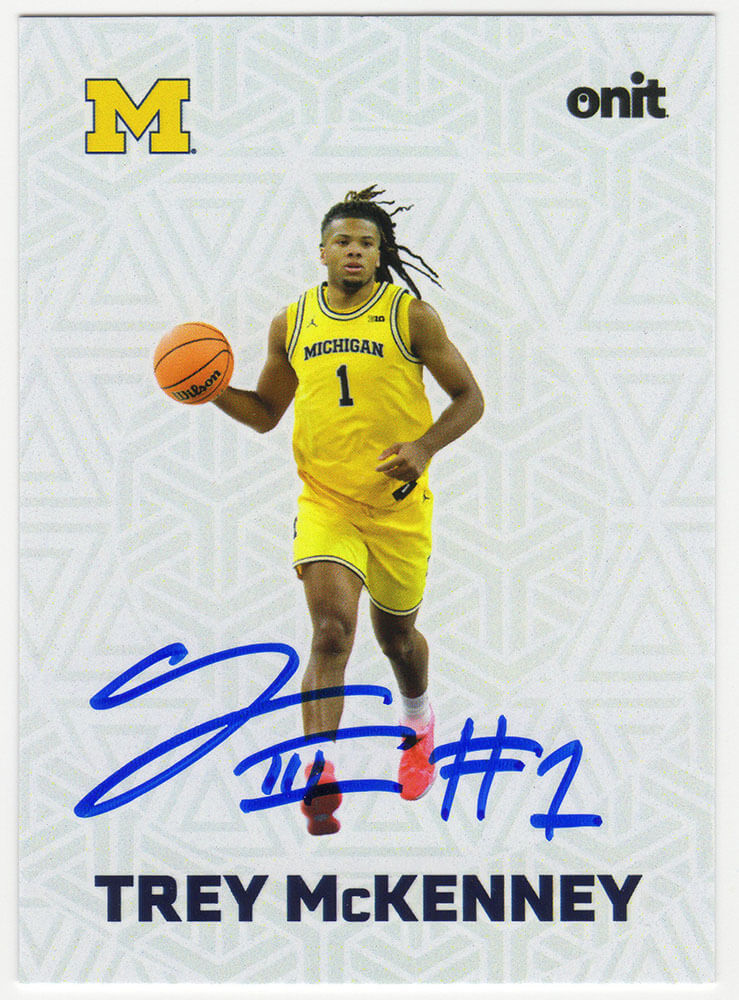 Trey McKenney Signed Michigan Wolverines 2025 Onit Fusion Basketball Trading Card #F-13 - MCKCAR200 - Trey McKenney Signed Michigan Wolverines 2025 Onit Fusion Basketball Trading Card #F-13 product image