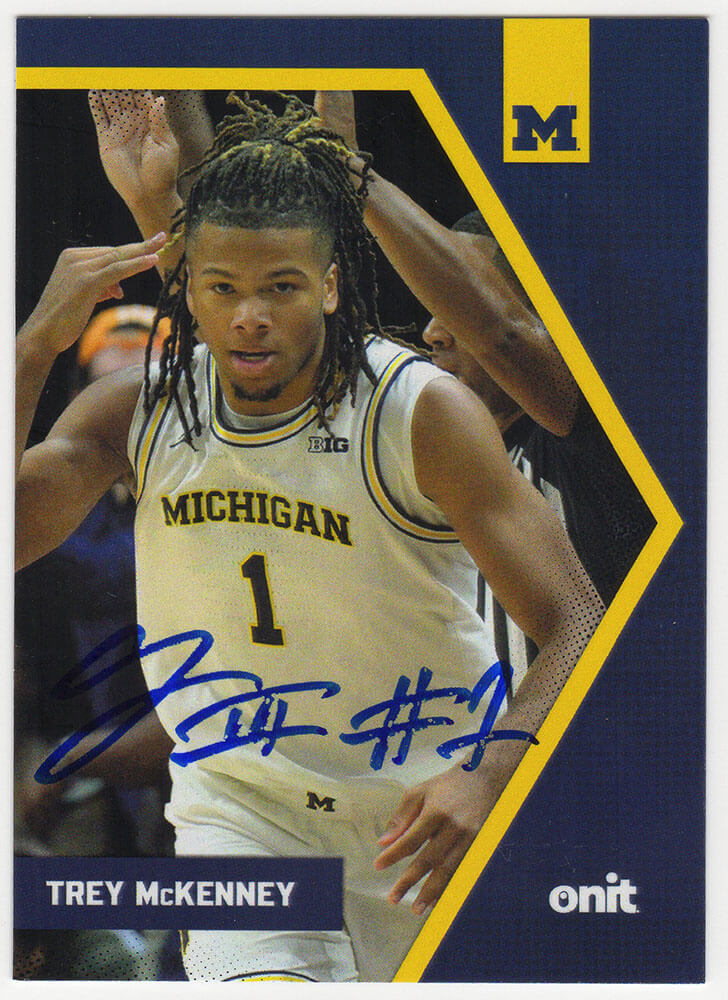 Trey McKenney Signed Michigan Wolverines 2025 Onit Basketball Trading Card #BV-13 - MCKCAR201 - Trey McKenney Signed Michigan Wolverines 2025 Onit Basketball Trading Card #BV-13 product image