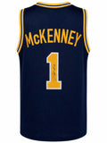 Trey McKenney Signed Navy Custom College Basketball Jersey - MCKJRY200 - Trey McKenney Signed Navy Custom College Basketball Jersey product image