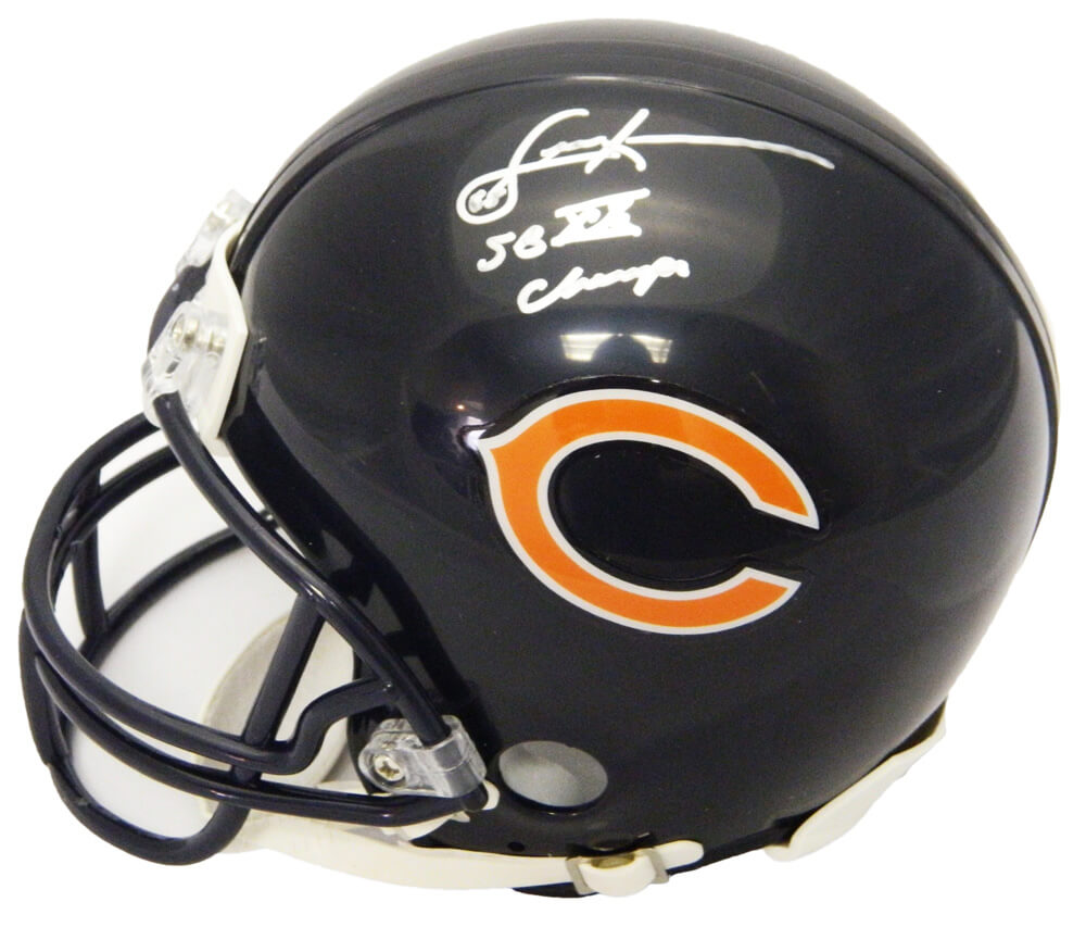 Dennis McKinnon Signed Chicago Bears Riddell Mini Helmet w/SB XX Champs - MCKMIN300 - Dennis McKinnon Signed Chicago Bears Riddell Mini Helmet w/SB XX Champs product image
