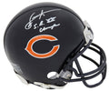 Dennis McKinnon Signed Chicago Bears Riddell Mini Helmet w/SB Champs - MCKMIN302 - Dennis McKinnon Signed Chicago Bears Riddell Mini Helmet w/SB Champs product image