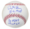 Denny McLain Signed Official MLB Baseball w/31-6 1968, Cy 68-69, MVP 68 - MCLBSB103 - Denny McLain Signed Official MLB Baseball w/31-6 1968, Cy 68-69, MVP 68 product image