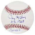 Denny McLain Signed Rawlings Official MLB Baseball w/31-6, 1968, CY 68-69 - MCLBSB109 - Denny McLain Signed Rawlings Official MLB Baseball w/31-6, 1968, CY 68-69 product image