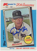 Denny McLain Signed Detroit Tigers 1982 Topps Kmart Baseball Trading Card #13 - MCLCAR105 - Denny McLain Signed Detroit Tigers 1982 Topps Kmart Baseball Trading Card #13 product image