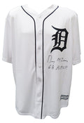 Denny McLain Signed Detroit Tigers White Majestic Replica Baseball Jersey w/68 AL MVP - MCLJRY100 - Denny McLain Signed Detroit Tigers White Majestic Replica Baseball Jersey w/68 AL MVP product image
